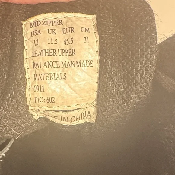 Black Men's Tactical Lace-Up Boots - Picture 9 of 9